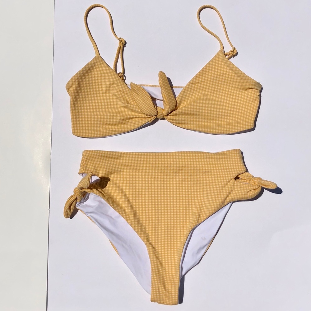 LSpace Yellow High Waisted Bikini
